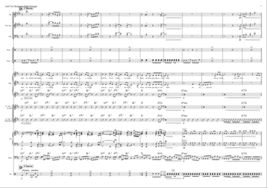 Ain't No Mountain High Enough Jazz Ensemble scores gallery preview page 5