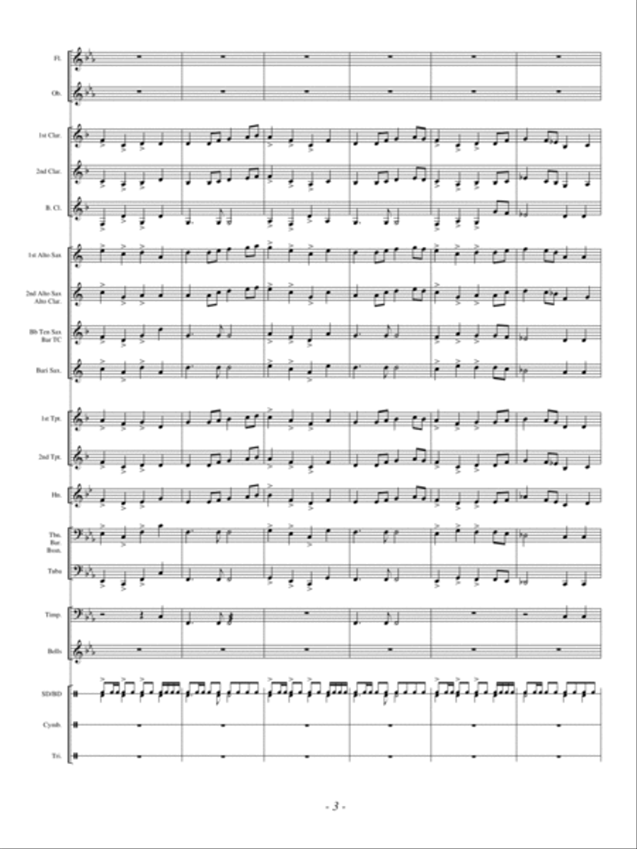 Beyond the Stars Concert Band scores gallery preview page 3