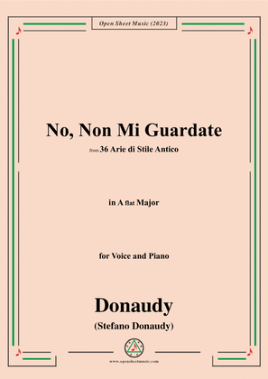 Donaudy-No,Non Mi Guardate,in A flat Major