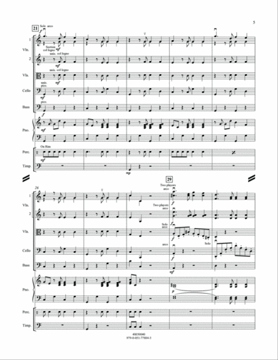 Cakewalk - Conductor Score (Full Score) Orchestra scores gallery preview page 4