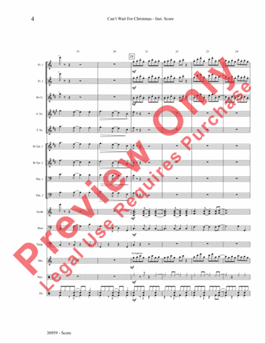 Can't Wait for Christmas Choir scores gallery preview page 5