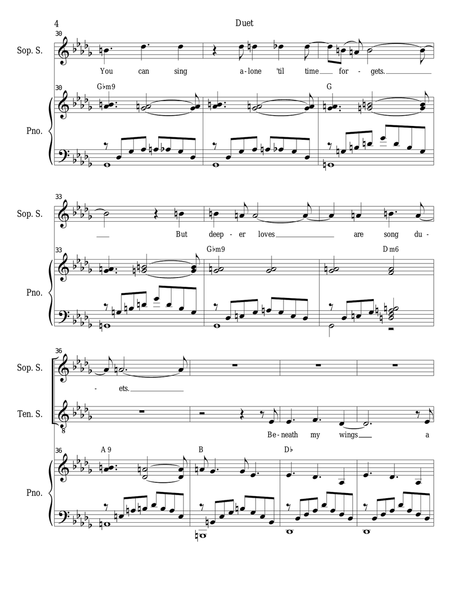 Duet Duet Vocal Duet scores gallery preview page 4