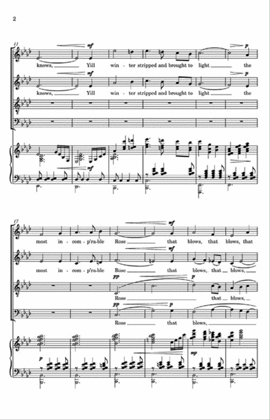 The Rose 4-Part scores gallery preview page 3