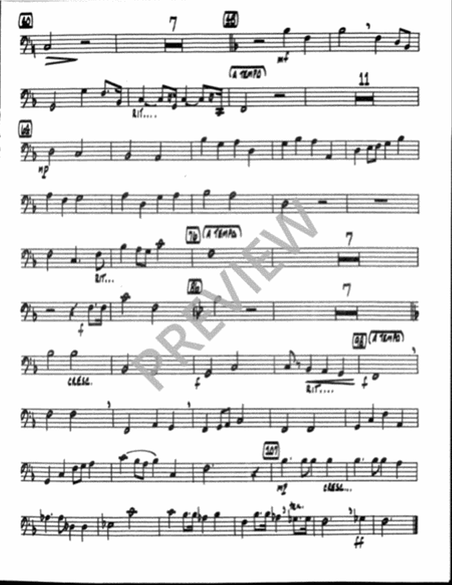 Open Your Hearts to Christ - Instrument edition Trombone scores gallery preview page 11