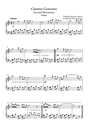 Mozart's Clarinet Concerto K622, Second Movement (Adagio)
