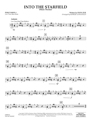Into The Starfield (Main Title) (arr. Robert Longfield) - Percussion 1