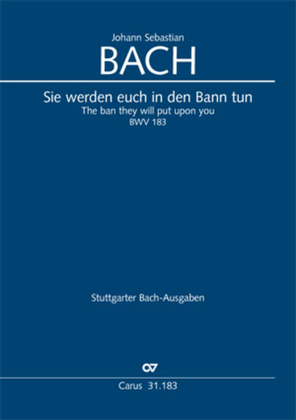 Book cover for The ban they will put upoon you (Sie werden euch in den Bann tun)
