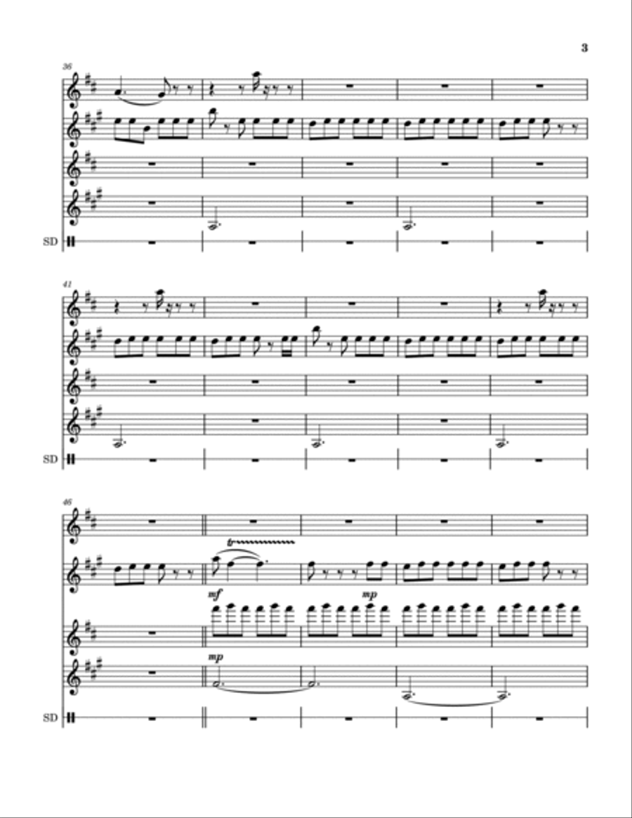 Namma Satham Saxophone Quartet scores gallery preview page 4