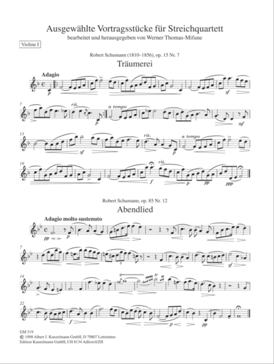 Selected recital pieces String Quartet scores gallery preview page 2