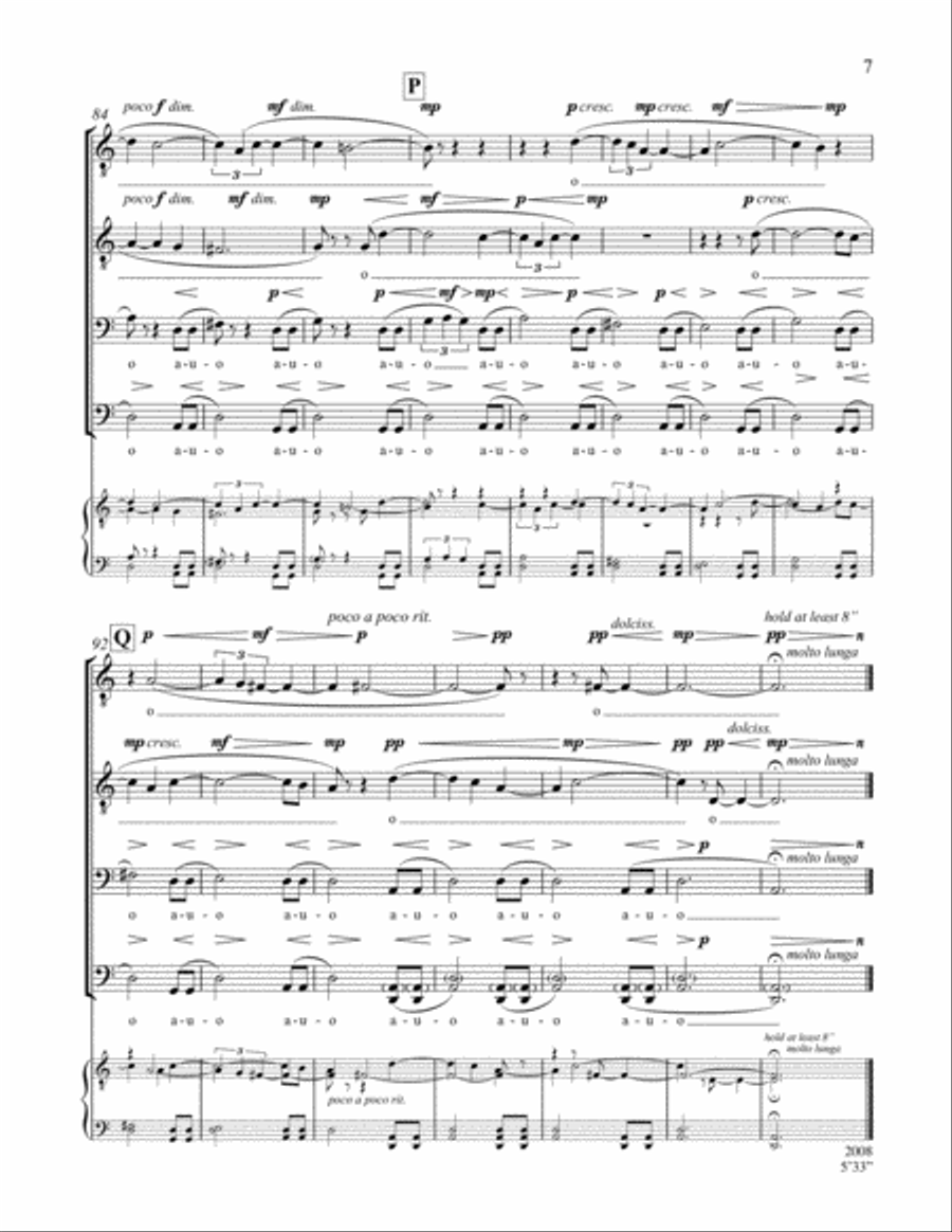 Vocalise TTBB scores gallery preview page 8