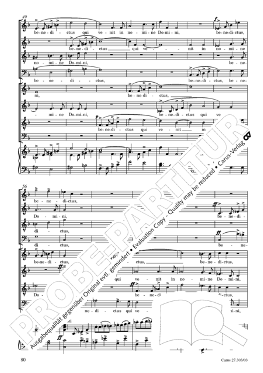 Messa da Requiem 4-Part scores gallery preview page 81