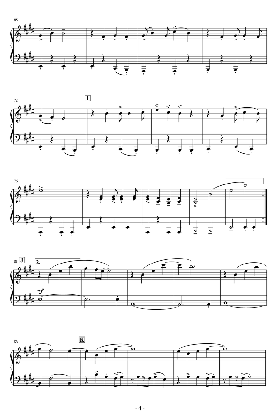 Where You Are Where You Are Easy Piano scores gallery preview page 4