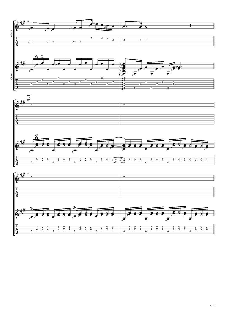 Mungkin Nanti Mungkin Nanti Guitar Tablature scores gallery preview page 4