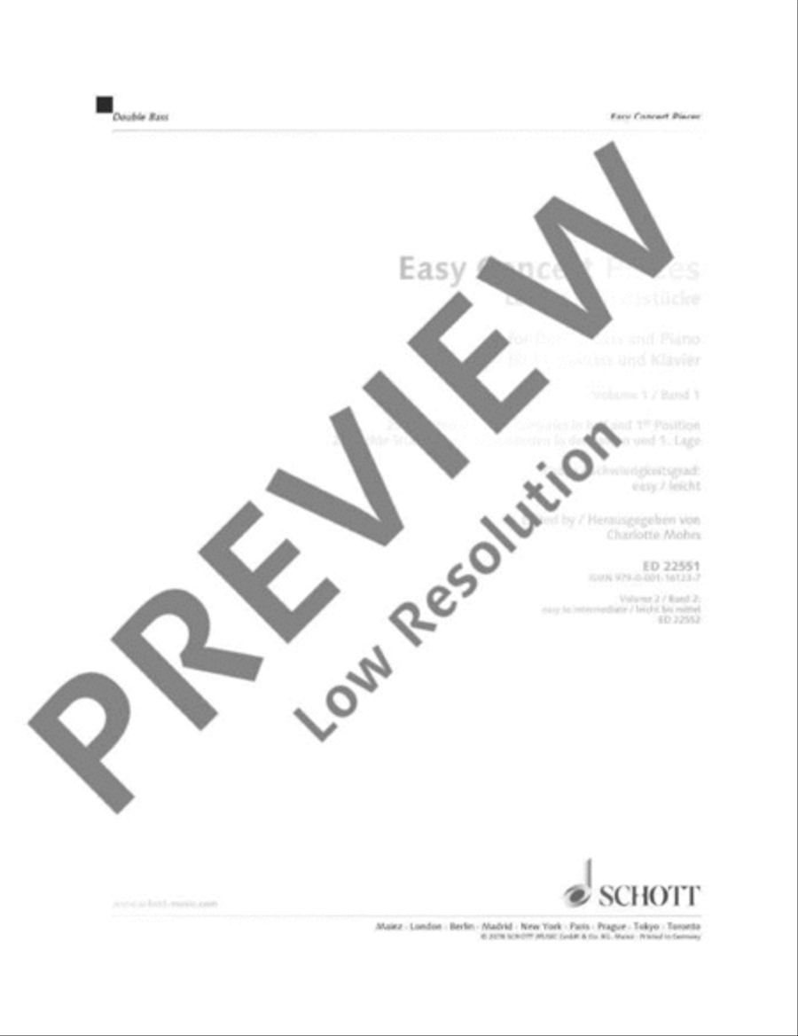 Easy Concert Pieces Easy Concert Pieces Double Bass scores gallery preview page 2
