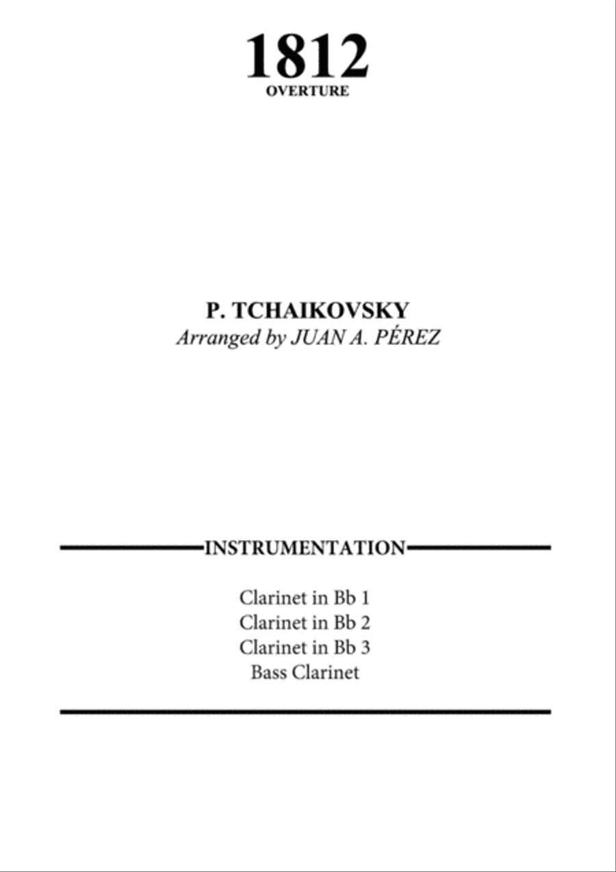 1812 Clarinet Quartet scores gallery preview page 1