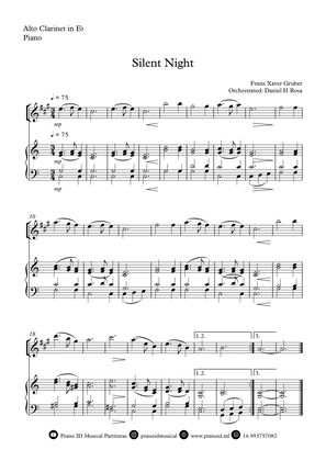 Silent Night - Christmas Carol - Eb Clarinet and Piano