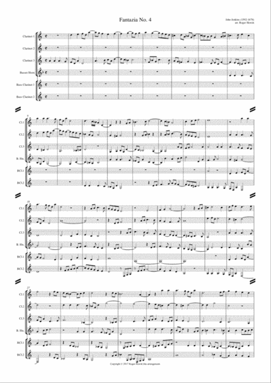 Jenkins - Fantazia No. 4 Small Ensemble scores gallery preview page 2