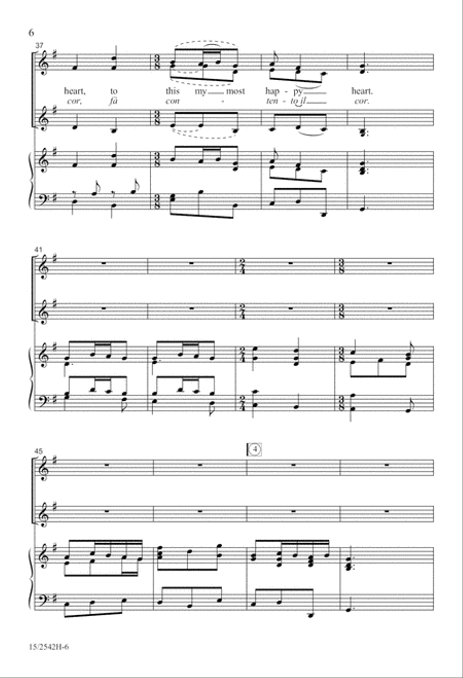 Bel Piacere (Such Pleasure) SSA scores gallery preview page 7
