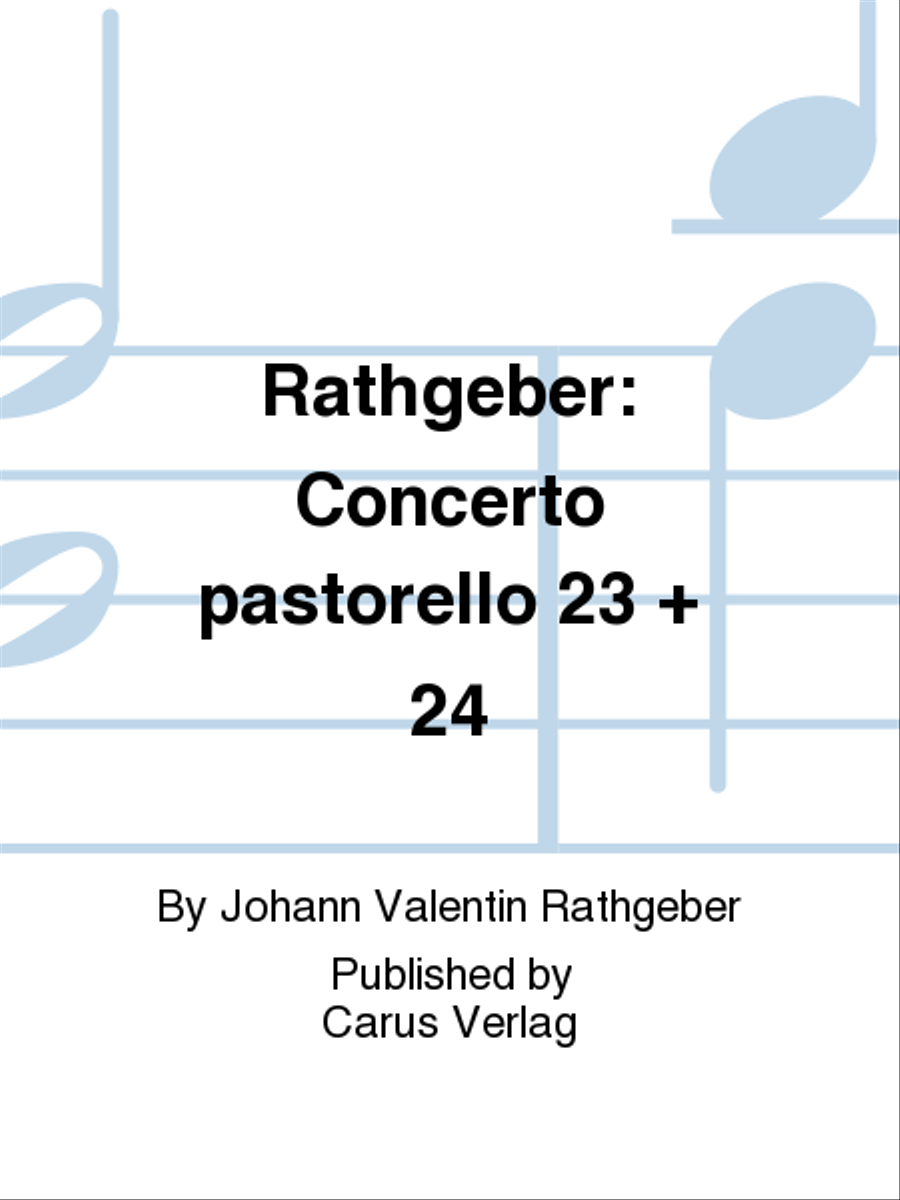 Concerto pastorello 23 + 24 Set of Parts scores gallery preview page 1