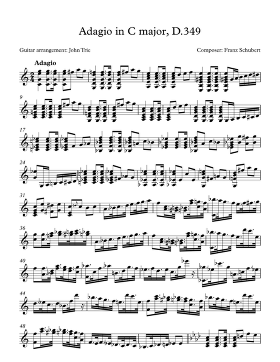 Adagio in C major, D.349 image number null
