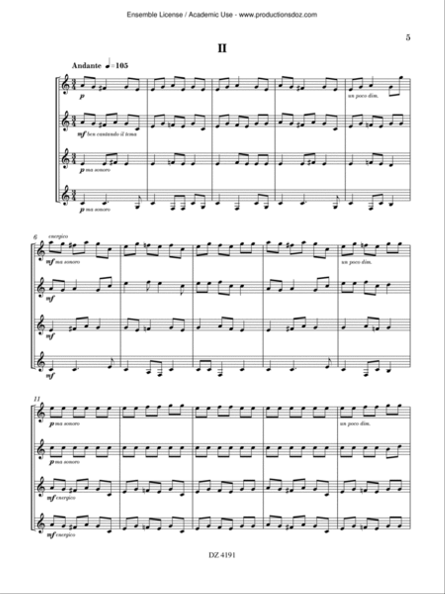 Transylvanian Carols Guitar Ensemble scores gallery preview page 5