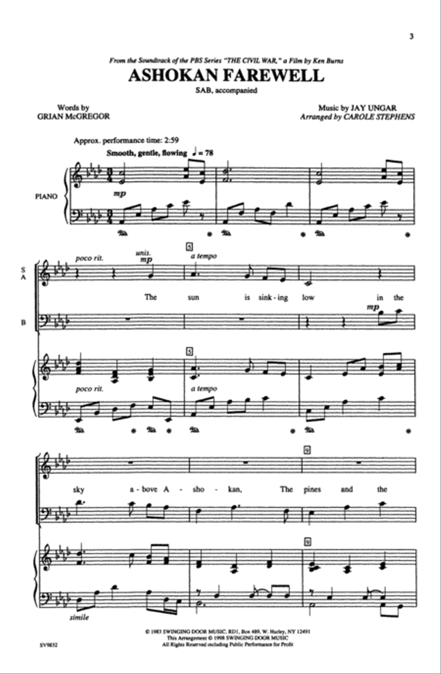 Ashokan Farewell (from 