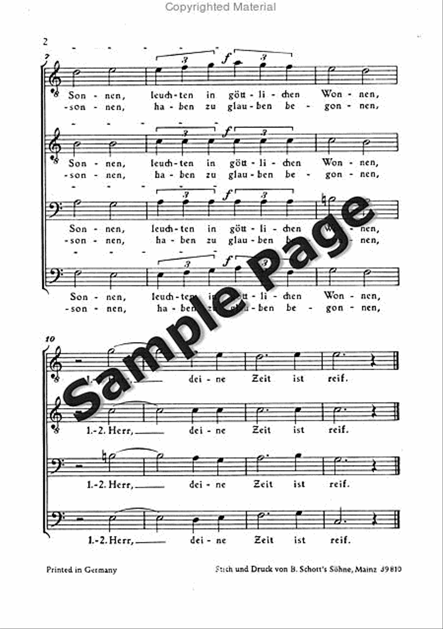 Herrmann H Anruf Men's Choir scores gallery preview page 3