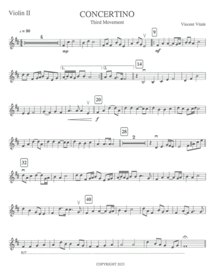 CONCERTINO (3rd Movement) image number null