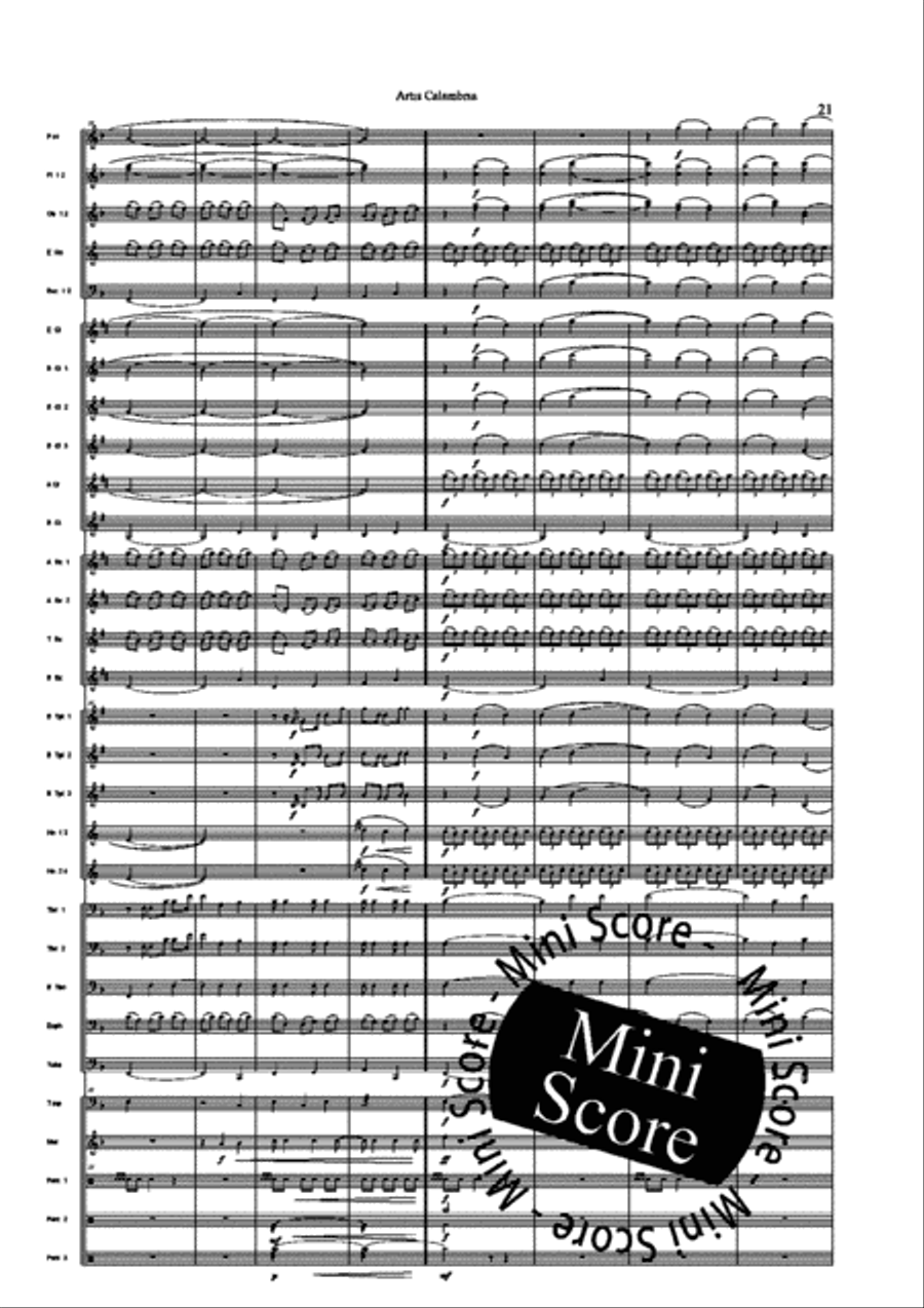 Artis Calambria Artis Calambria Concert Band scores gallery preview page 23