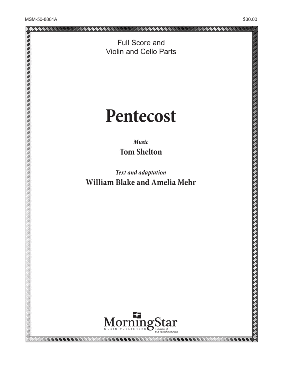 Pentecost (Downloadable Full Score and Parts) Choir scores gallery preview page 1