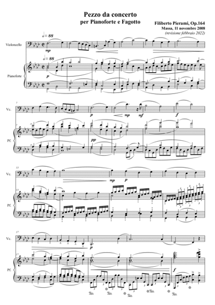 Filiberto Pierami: PEZZO DA CONCERTO Op. 164