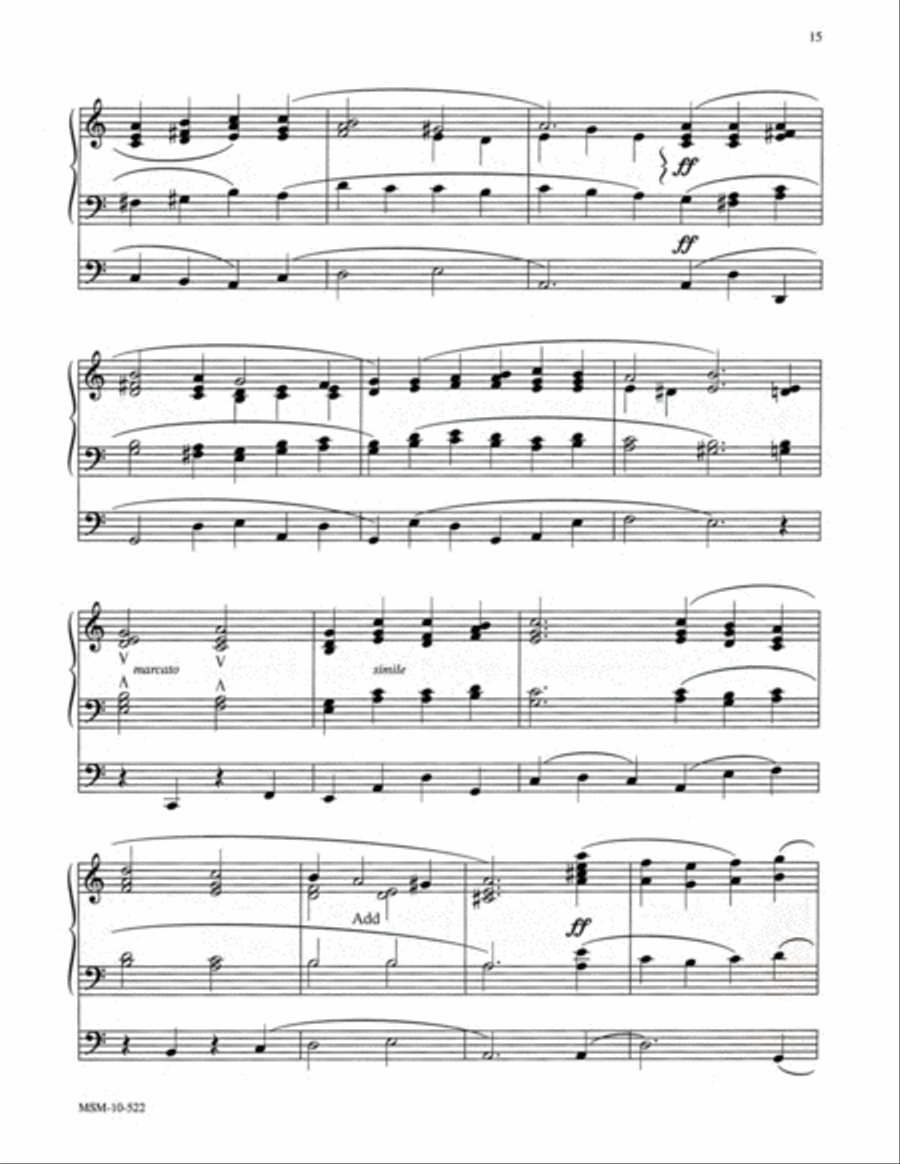 Three Hymn Settings for Organ, Set 1 Organ scores gallery preview page 9
