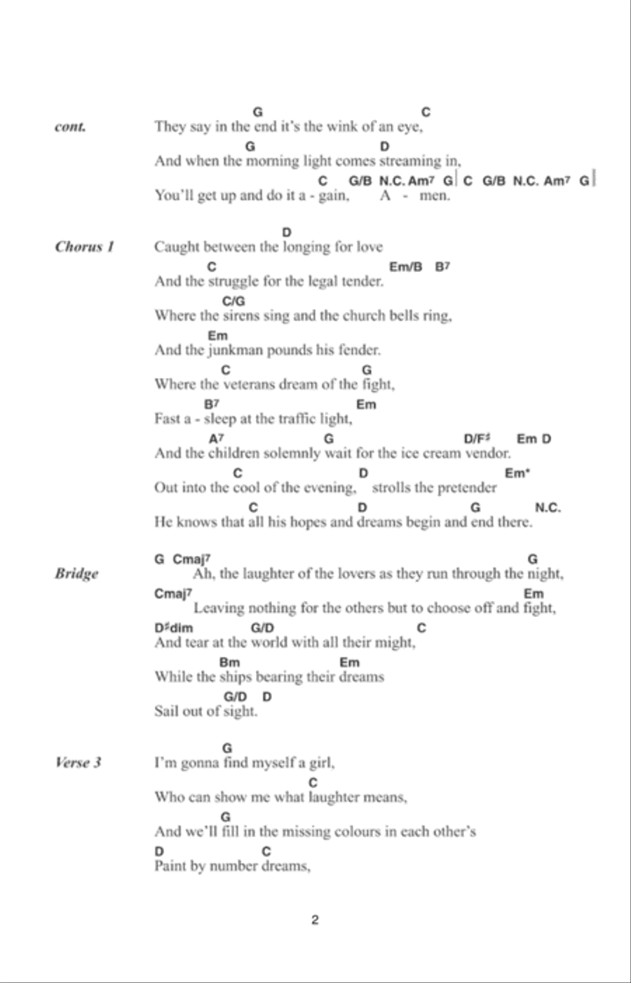 The Pretender The Pretender Guitar scores gallery preview page 2