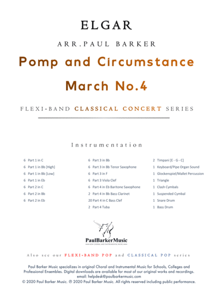 Pomp and Circumstance March No.4 (Flexible Instrumentation) image number null