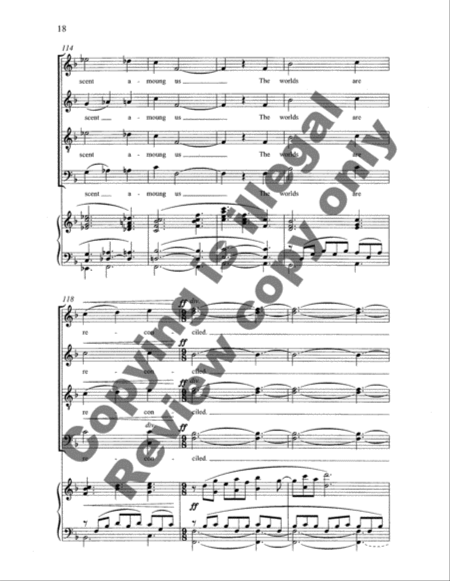 A Stable-lamp Is Lighted 4-Part scores gallery preview page 15