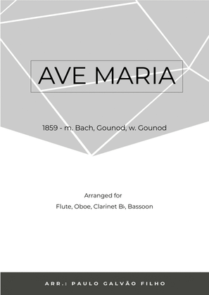 Book cover for AVE MARIA - GONOUD -WIND QUARTET