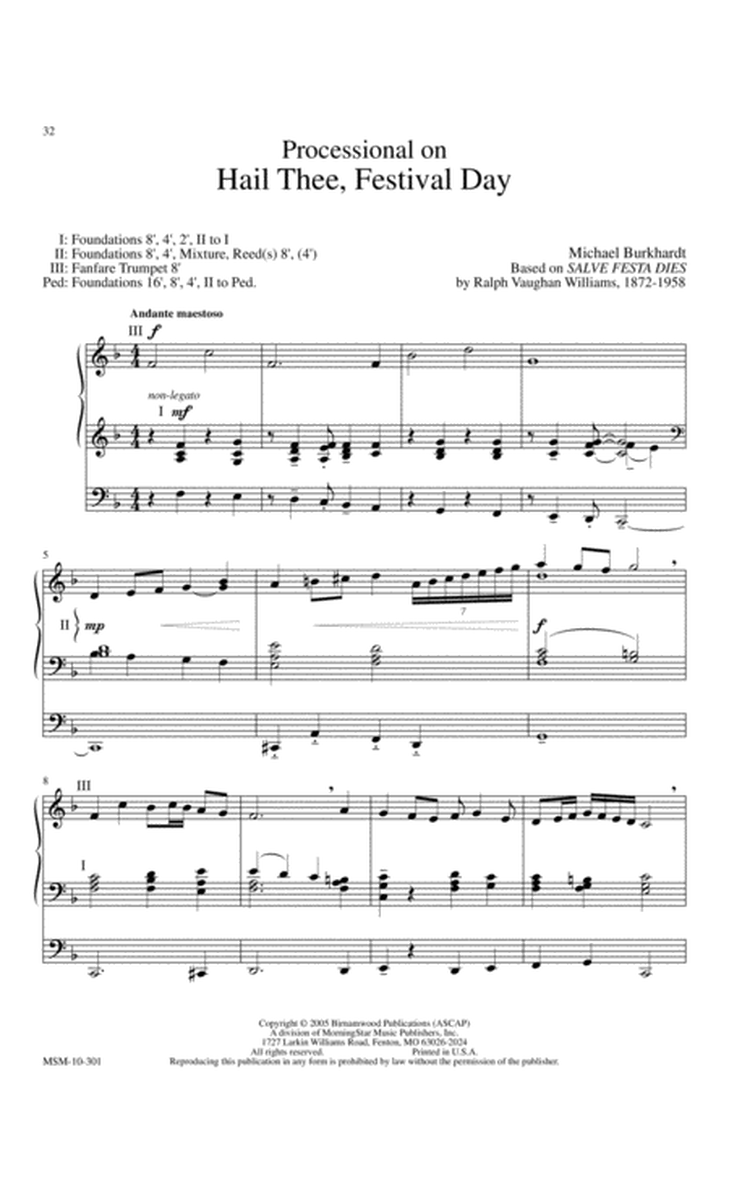 Thine the Glory: Organ Music for Lent and Easter image number null