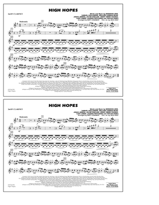 High Hopes (arr. Matt Conaway) - Bb Clarinet 2