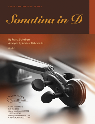 Book cover for Schubert - Sonatina In D So3 Sc/Pts