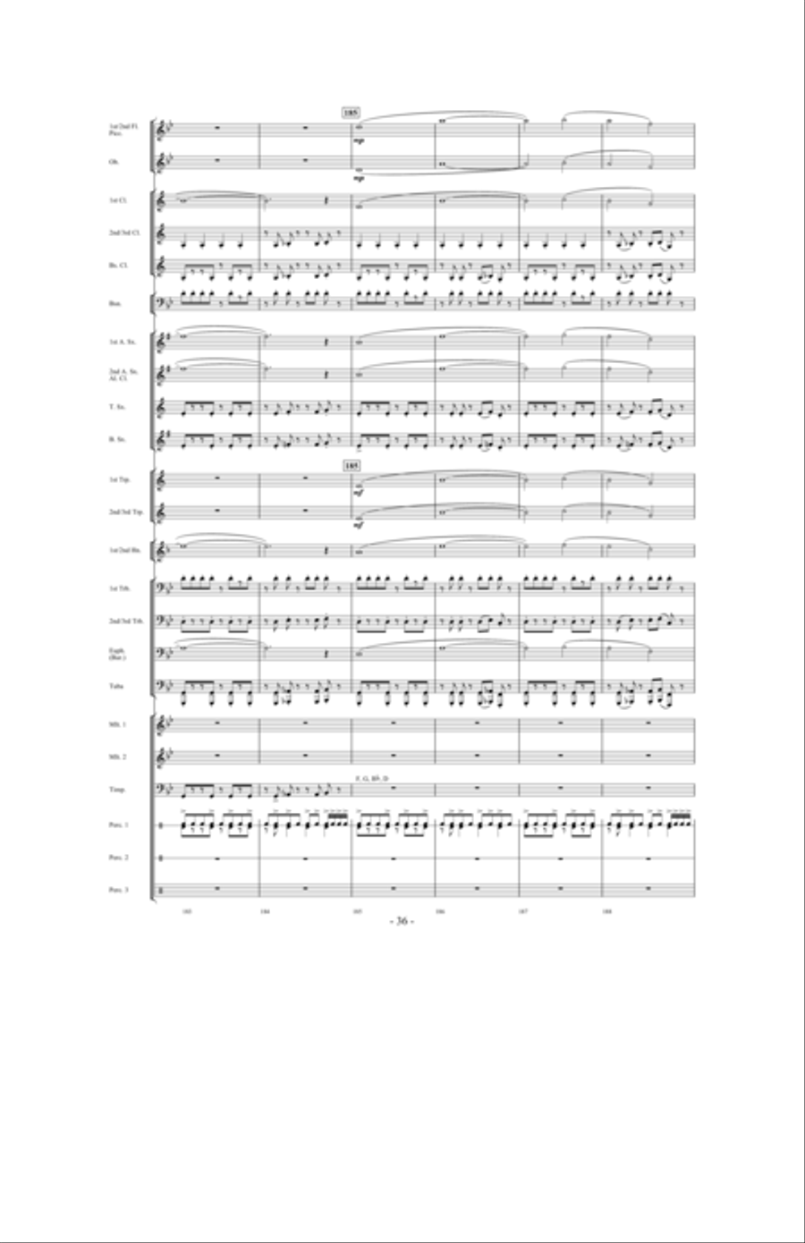Toward the North Star Toward the North Star Concert Band scores gallery preview page 35