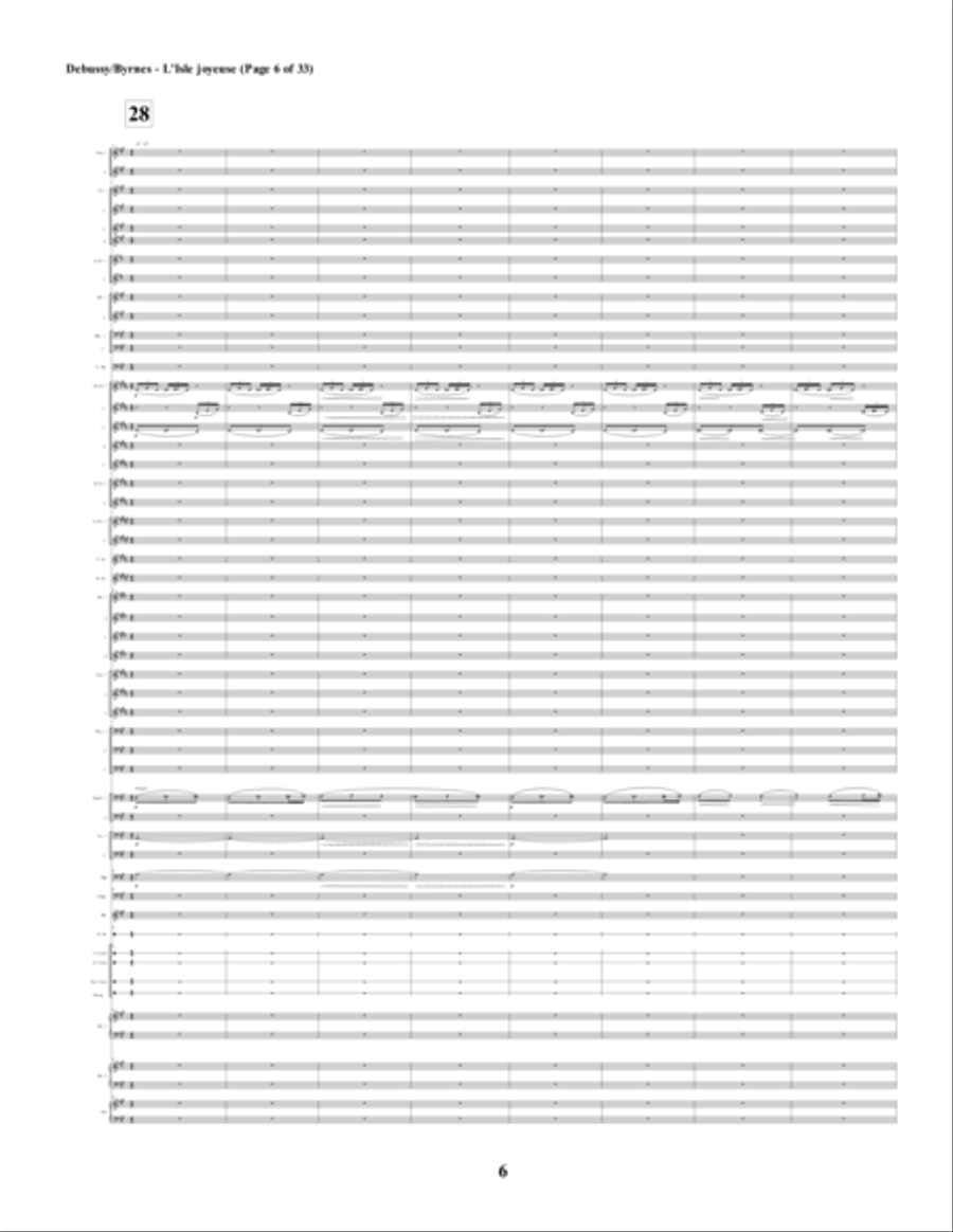 L'isle Joyeuse (The Isle of Joy) (Symphonic Band) Concert Band scores gallery preview page 6