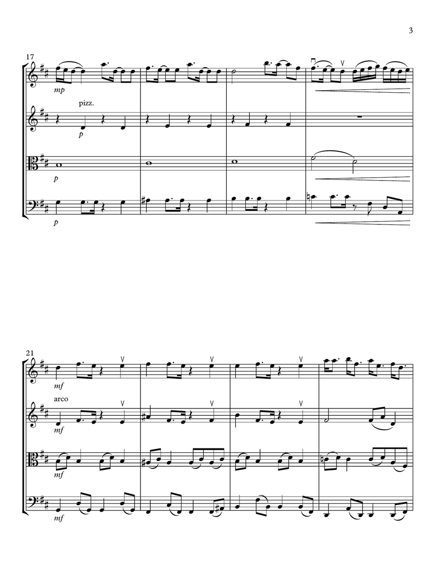 Thank U, Next String Quartet scores gallery preview page 3