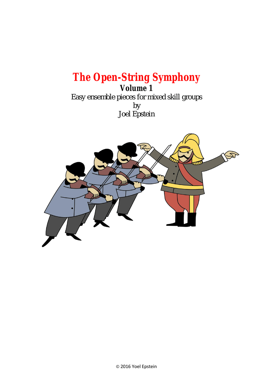 Open-string Symphony: Easy ensemble pieces on open strings (Volume 1) String Trio scores gallery preview page 1