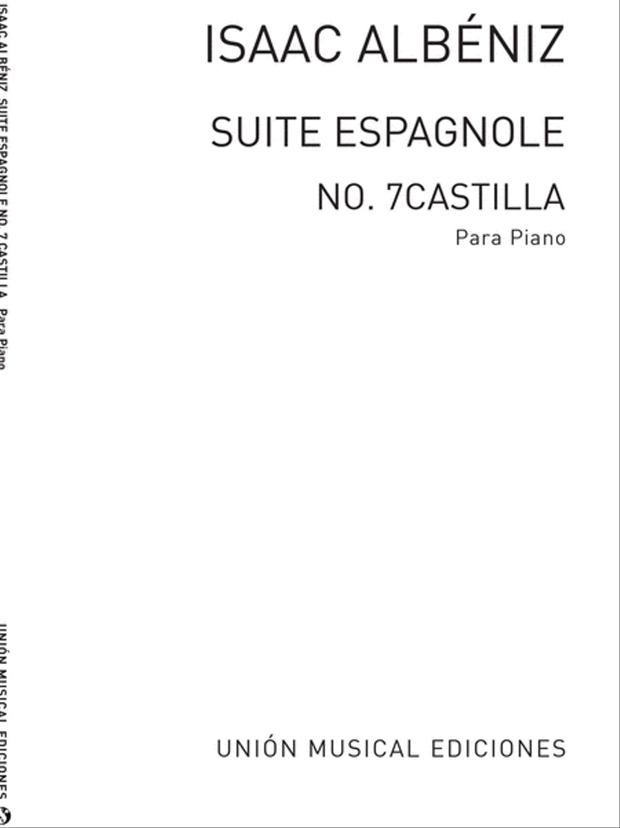Castilla Seguidillas .7 from Suite Espanola Op.47 Piano Solo scores gallery preview page 1