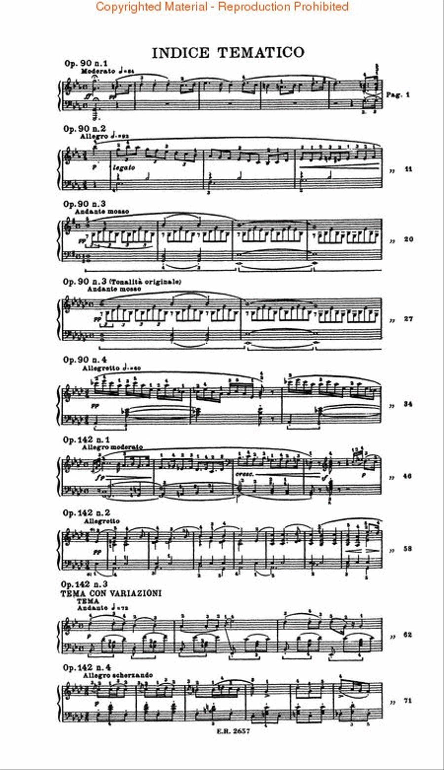 8 Impromptus, Op. 90 & 142 Piano Solo scores gallery preview page 2