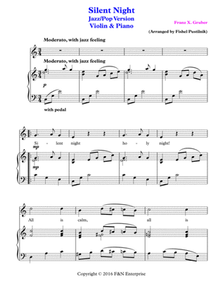 Piano Background for "Slent Night"-Violin and Piano