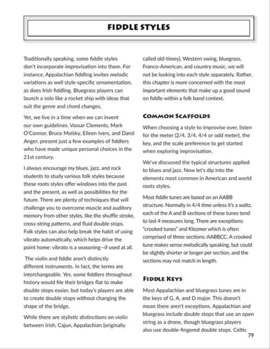 Improvising Violin Violin Solo scores gallery preview page 6