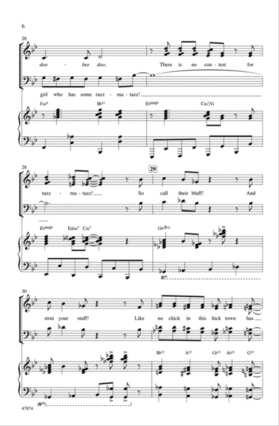 Zazz Zazz Choir scores gallery preview page 5