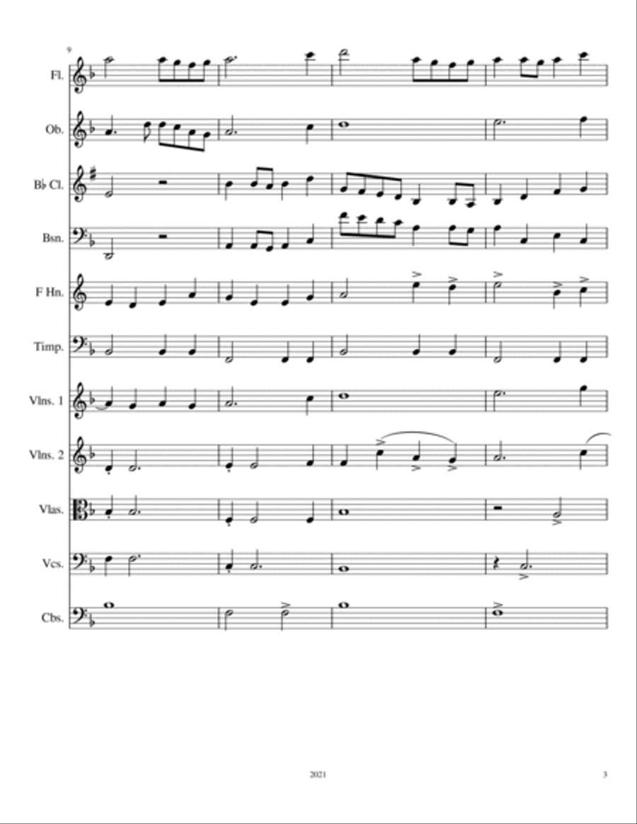 Symphonic Poem #2: Goodbye, Hello Full Orchestra scores gallery preview page 4