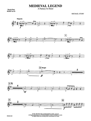 Medieval Legend (A Fantasy for Band): (wp) 1st Horn in E-flat
